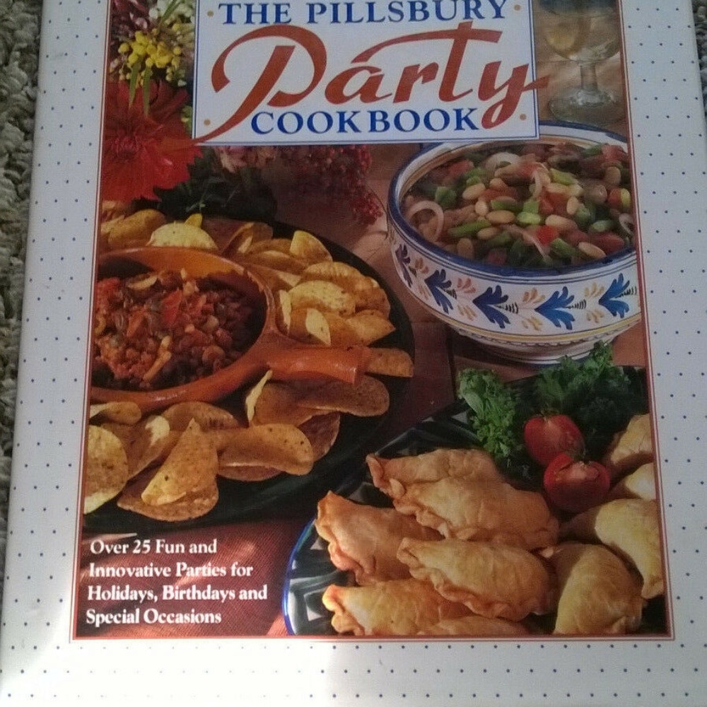 The Pillsbury Party Cookbook HCDJ 1991 Illustrated